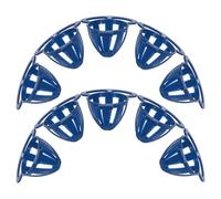 BUGUUYO 10 Cestas de Plástico Azul para Alimentación de Canarios y Aves, Diseño Compacto Que Estimula el Interés en Comer, Accesorio para Jaulas y Alimentación