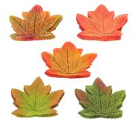 BUGUUYO 10 Paquetes Arce Artificiales Otoñales Decoración de Mesa para Acción de Gracias de Otoño Falsas para Bodas Fiestas y Fotografía