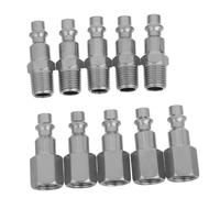 BUGUUYO 10 Piezas Conectores Rápidos Neumáticos Npt Macho y Hembra Acopladores de Manguera para Compresor de Aire Fittings Resistentes y Versátiles