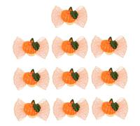 BUGUUYO 10 Piezas De Gomas Elásticas para Perro De Halloween Lazos con Flores para Cachorros Accesorios para Cachorros Pinzas para El Pelo De Perros Pequeños Disfraz Tinte para El