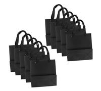 BUGUUYO 10 Piezas Regalo con Asas Resistente y Versátil para Té Dulces y Embalaje Diseño Elegante Negro Paquete de Unidades