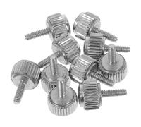 BUGUUYO 10 Tornillos Moleteados M1.6 X 5 Mm para Calibradores Vernier, Tornillos de Sujeción Metálicos Antiaflojamiento, Accesorios Industriales Precisos para Mantenimiento y Reparación