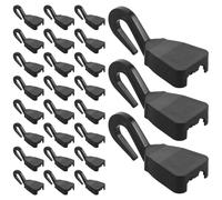 BUGUUYO 100 Piezas 100 Ganchos para Redes de Carga Trasera de Coche, Clips de Plástico Resistentes para Organización y Sujeción, Soporte de Red Colgante Adecuado para Maletero y