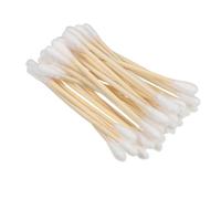 BUGUUYO 100 Piezas Bastoncillos de Algodón Doble Punta para Maquillaje y Limpieza de Hisopos de Madera para Limpieza de Oídos y Superficies para y Uso Diario