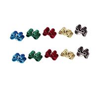 BUGUUYO 10piezas Tocado De Lazo Lentejuelas para Perro Aros Pelo Accesorios Pelo para Fiesta De Mascota Color Aleatorio
