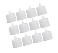 BUGUUYO 12 Velas LED Electrónicas sin Humo Blancas Luz Amarilla Cálida sin Pilas para Decoraciones de Fiesta Bodas y Cumpleaños Lámpara de Vela Segura y Portátil Pack de 12 Unidades