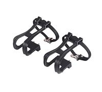 BUGUUYO 1par De Bicicleta Clip De Nylon para MTB y Carretera Correas De Sujeción Incluidas Compatible Reflectores Color Negro
