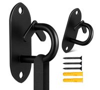 BUGUUYO 2 Anclajes de Acero Titanio para Bandas de Resistencia, Ganchos de Montaje en Pared y Techo, Accesorios Multifuncionales para Entrenamiento en Casa y Gimnasio,