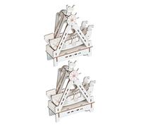 BUGUUYO 2 juegos Kit de Construcción Barco Pirata Madera DIY para Educativo Stem para Decorar y Aprender Física Manualidades sin Batería