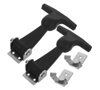 BUGUUYO 2 Piezas Acero Inoxidable Handle Latch Ajustable para Cajas de Herramientas Cierre Integrado para Maquinaria y Equipos Industriales Resistente Alta Durabilidad
