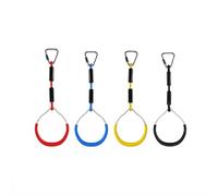 BUGUUYO 2 Piezas Anillos Gimnásticos para Juego de Azul Anillos de Gimnasia para Exterior Columpio Infantil para Escalada y Ejercicio Jardín Aros Resistentes y Suaves para Diversión y