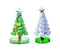 BUGUUYO 2 Piezas arbol de Navidad magico Games Toys decoração Small Christmas Tree Juguetes educativos de Bricolaje árbol de Navidad Juguetes con Flores Acrílico