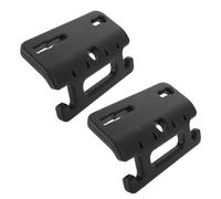 BUGUUYO 2 piezas Gancho y Asidero Trasero para Asiento de Coche Multifuncional para Colgar Bolsos y Mejorar Seguridad Material Abs Resistente Accesorios Interiores Negros
