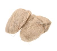 BUGUUYO 2 Piezas Material de Anidación de Cáñamo para Pinzones y Loros, Mezcla Natural Versátil para Nidos en Jardín y Troncos Que Fomenta Crecimiento Saludable