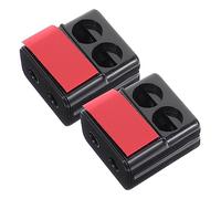 BUGUUYO 2 piezas Silbatos para Coche Antideer Ultrasonidos Duraderos Abs Kit Seguridad Vehículos para Camiones y Suv Fácil Instalación Parachoques o Rejilla