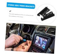 BUGUUYO 2 Piezas Soporte Lateral para Radio Coche Doble Din Marco Montaje Salpicadero Resistente para y Compatibles Kit Instalación Estéreo Dash