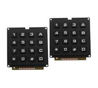 BUGUUYO 2 Piezas Teclas de Teclado industriales módulo Clave Alfombrilla para Teclado Ergonomic Keyboard Módulo de numérico. módulo de la Industria del el plastico Black