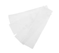 BUGUUYO 2 Piezas Tela de Algodón Blanco Elasticidad y Costuras Planas para Cuello de Sudadera, Adecuado para Producción de Prendas en Lotes Pequeños