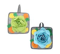 BUGUUYO 2 Tapetes De Alimentación para Oler Juguetes De Forraje para Mascotas De Vellón para Desarrollar La Inteligencia Tapetes para Buscar Comida para Conejos