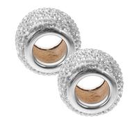 BUGUUYO 2 Uds Decoraciones de Anillo de Reposacabezas para Asientos de Coche Gemas de Imitación, Fáciles de Instalar y Limpiar, Estilo Elegante y Moderno