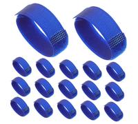 BUGUUYO 20piezas Correas Ajustables para Botas De Perro Antideslizantes Protectores De Patas Resistentes Al Agua para Botas De Perros Pequeños Azules para Actividades Al Aire Días Lluvioso