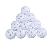 BUGUUYO 24 Piezas Pelotas de Golf Huecas de Flujo de Aire Bolas Ligeras para Práctica de Swing Uso Interior y Exterior Plástico Duradero Vuelo para Entrenamiento