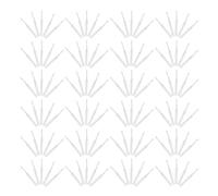 BUGUUYO 250 Piezas Cepillo de Limpieza Boquilla Auxiliar PP Blanco | Diseño Adaptable de Cerdas, Limpia Boquillas y Pequeños Huecos, para Mantenimiento del Baño y Uso Doméstico