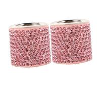 BUGUUYO 2piezas Anillo para Reposacabezas de Coche Decorativo Gemas de Imitación Accesorio Ostentoso para Asientos de Vehículo