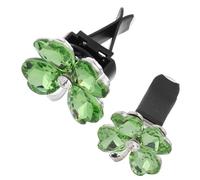 BUGUUYO 2piezas Clip De Aromaterapia Para Coche Clip De Cristal Para Rejilla De Ventilación De Coche Decoración Interior Forma De Suerte Accesorios Únicos Para Varios Vehículos