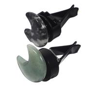 BUGUUYO 2piezas Clip De Ventilación Forma De Luna y Zebra Adorno Aromático Para Coche Decoración De Salida De Aire Para Mejorar El