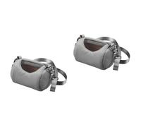 BUGUUYO 2piezas Transportín Portátil para Hámsteres Mochila De Viaje Redonda Bolsa De Almacenamiento para Excursiones y Camping Diseño Transpirable y Cómodo