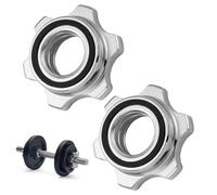 BUGUUYO 2piezas Tuerca Antideslizante para Barra De Pesas Tornillo De Hierro Fundido Resistente para Mancuernas y Levantamiento De Peso Bloqueador Sin Ruido