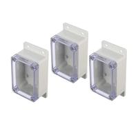 BUGUUYO 3 Juegos Caja De Conexiones Carcasa Impermeable Para Electrónica Cajas Eléctricas a Prueba De Agua Resistentes a La Intemperie El Plastico