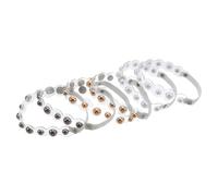 BUGUUYO 3 Pares Correas Elásticas para Talón de Zapatos Mujer Ajustables Transparente Perla Antideslizantes para Uso Diario Tacones Altos Accesorios Reemplazables