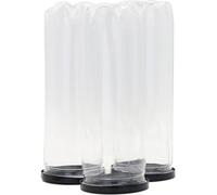 BUGUUYO 3 Piezas Botella Transparente para Almacenamiento de Pelotas de Tenis Portátil y Resistente de Unidades Accesorio Práctico para Transporte y Suministro de Bolas