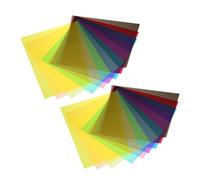 BUGUUYO 30 láminas de Filtro de luz: Filtro de Gel de Color - Películas de luz de Color para lámparas LED - Lámina difusora de para experimentos ópticos 11,7 x 8,3 Pulgadas