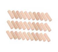 BUGUUYO 300 Piezas Wooden Dowels con Ranuras para Ensamblaje Estable Madera Natural Resistente para Bricolaje Reparación de Muebles y Proyectos de Carpintería