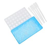 BUGUUYO 32piezas Tubos De Cría De Camarones con Cuentagotas y Caja De Almacenamiento De Huecos Herramientas Prácticas para Incubación y Recolección De Camarones