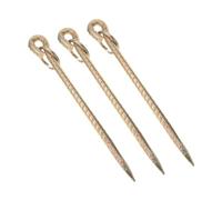 BUGUUYO 3piezas Estacas Metálicas para Perros y Ganado Anclaje Resistente para Correa de Mascotas para Patio Jardín y Pastos de Ovejas y Caballos