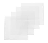 BUGUUYO 4 Láminas de Panel Difusor de Luz LED de Color Claro para Techo 150×150 Mm Grosor 3 Mm, Placas de Plástico para Difusores de Lámparas LED en Oficina y Hogar