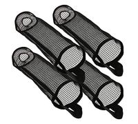 BUGUUYO 4 Piezas Colección De Bolsas De Plástico Pararse Papelera Hermético Colgador De Bolsas Mini Bote De Basura con Tapa Ahorrador Contenedor De Pelusa Chip Totalizador Black Nylon