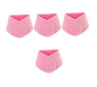 BUGUUYO 4 Piezas envolturas hidratantes para el cuello almohadilla para el cuello sin arrugas almohadillas para el cuello almohadilla para el cuello de las mujeres algodón rosa