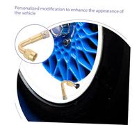 BUGUUYO 4 piezas Extensores de Válvula de Latón para Neumáticos Prolongadores para Coches Bicicletas Motos Remolques y Rv con Conector de Inflado Fácil Instalación