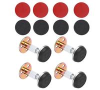 BUGUUYO 4 piezas Fijadores de Marco de Cama Ajustables de Inoxidable de Estabilizadores Antivibración para Muebles Protección Antivuelco y Reducción de Ruido para Camas Sofás y Sillas