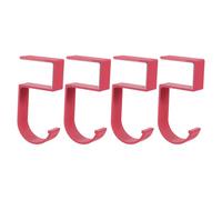 BUGUUYO 4 Piezas Ganchos para Bolsos de Mesa Soportes Metálicos sin Taladro para Colgar Bolsas y Auriculares Ahorro de Espacio para Oficina y Hogar Color Rosa