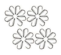 BUGUUYO 40 Anzuelos de Resorte para Pesca Forma de Pulpo Tamaño Acero al Carbono de Alta Resistencia Púas para Trucha y Peces de Agua Dulce y Salada Caja Compacta para Viajes