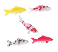 BUGUUYO 5 Estatuas De Pez Koi Flotantes para Bañera Adornos De Pez Koi Artificiales Mini Peces De Plástico Peces Ornamentales De Resina