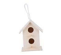 BUGUUYO 5 Piezas Adornos De Nido De Pájaro De Madera. Decoración Casa De Pájaros Decorar Nidos De Pájaros Accesorios para Pájaros Pajarera Decorativa De Madera Bambú Beige