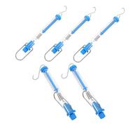 BUGUUYO 5 Piezas Dinamómetro Tubular Transparente con Tubo Colgante Medidor de Fuerza para Experimentos de Física y Kits Stem Herramienta Educativa para Proyectos Científicos Diy