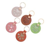 BUGUUYO 5 Piezas Recuerdos De Mascotas Remates De Perros Conmemorativos Keychains para El Cabello De Cachorros Souvenirs De Pet Memorial Joyería Conmemorativa del Perro PU